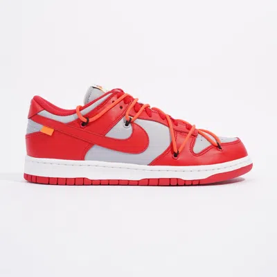 Nike X Off White Nike X Off Dunk Low University Leather In Red