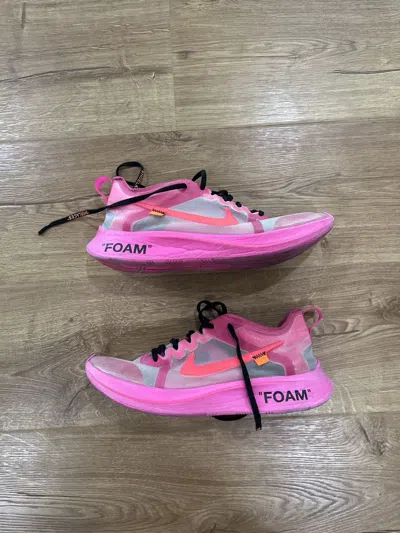 Pre-owned Nike X Off White Nike Zoomfly Tulip Pink Shoes
