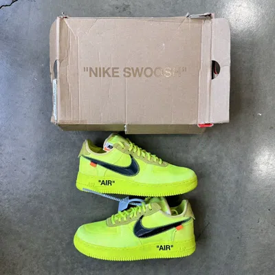 Pre-owned Nike X Off White Off-white X Air Force 1 Low ‘volt' Shoes In Neon Yellow