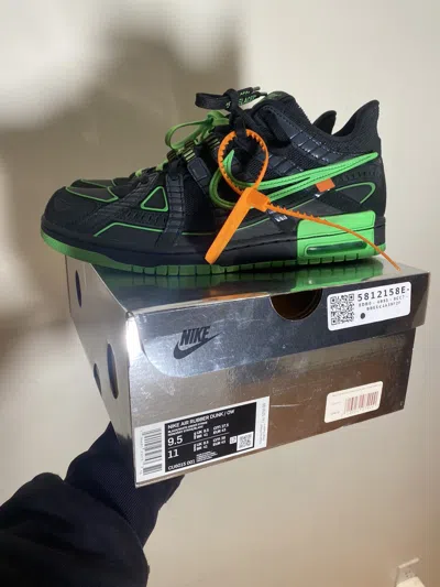 Pre-owned Nike X Off White Off-white X Air Rubber Dunk ‘green Strike' Shoes