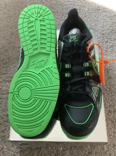 Pre-owned Nike X Off-white Rubber Dunk - (cu6015-001) Black / Green - Men's 10.5 -