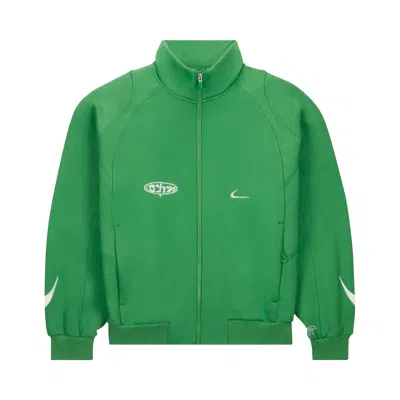 Pre-owned Nike X Off-white Tracksuit Jacket (asia Sizing) 'kelly Green'