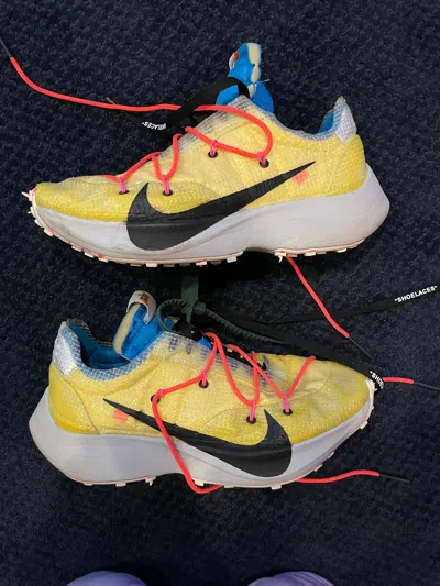 Pre-owned Nike X Off White Vapor Street Shoes In Yellow