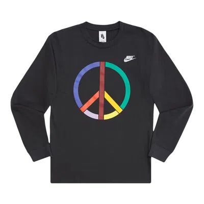 Pre-owned Nike X Olivia Kim Long Sleeve Tee 'off Noir/metallic Silver' In Black