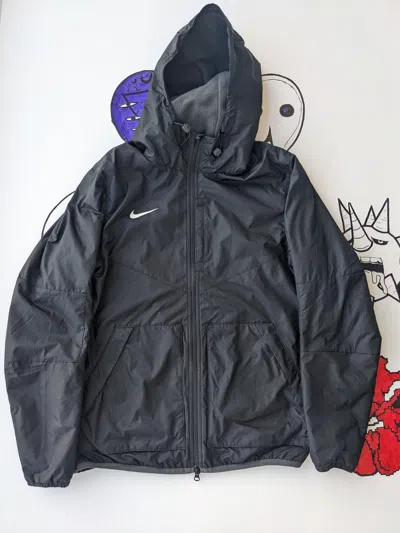 Pre-owned Nike X Outdoor Life Vintage Nike Nylon Fleece Jacket In Black