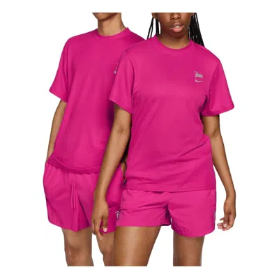 Nike X Patta Running Team Short Sleeve T-shirt 'fireberry' In Pink