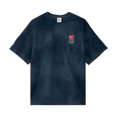Pre-owned Nike X Patta T-shirt 'squadron Blue/deep Ocean/dark Obsidian' | Men's Size L