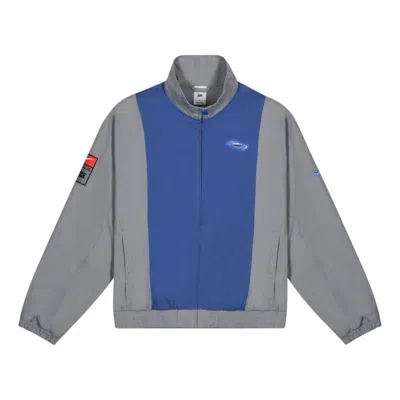Nike X Patta Track Jacket 'grey Blue' In Multi