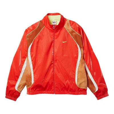 Nike X Project F.r.o.g. Tracksuit Jacket Asia Sizing 'light Crimson Dark Russet' In Red