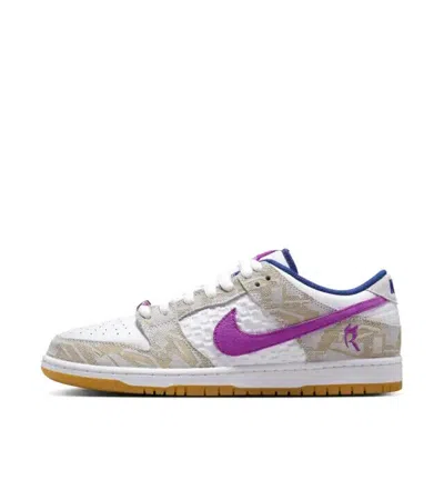 Pre-owned Nike X Rayssa Leal Sb Dunk Low Prm Pure Platinum Vivid Purple Shoes Fz5251-001