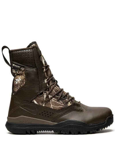 Nike X Realtree Sfb Field 2 8" Boots In Brown