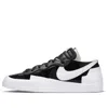 Nike Sacai X Blazer Low Leather And Suede Low-top Trainers In White