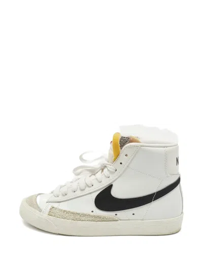 Pre-owned Nike X Sacai Blazer Mid Sneakers In White