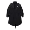 Nike X Sacai Funnel-neck Oversized Shell Trench Coat Asia Sizing 'black'