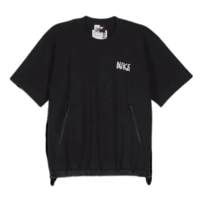 Nike X Sacai Logo T-shirt 'black White'