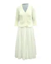 Sacai Knit And Pleated Maxi Dress In Multicolor Cotton In Multi