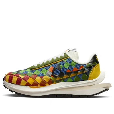 Nike X Sacai X Jean Paul Gaultier Vaporwaffle 'green Gusto' In Multi