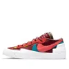 Nike X Sacai X Kaws Blazer Low 'team Red' In Burgundy