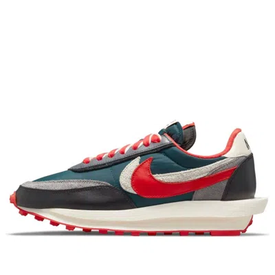 Nike X Sacai X Undercover Ldwaffle 'midnight Spruce University Red' In Multi