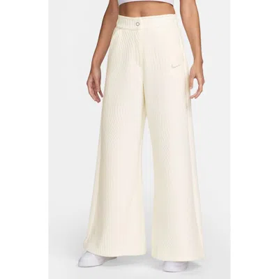 Nike X Serena Williams Design Crew Sportswear High Waist Knit Pants In Sail/sail
