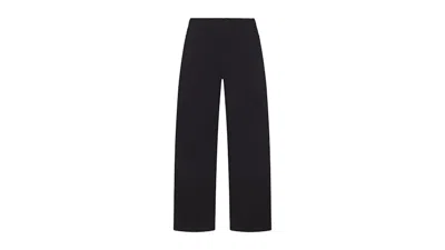 Pre-owned Nike X Skims Women's Matte Tricot Side Snaps Pant In Obsidian In Black