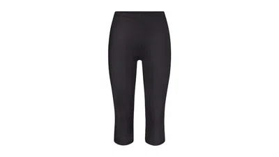 Pre-owned Nike X Skims Women's Shine Drawcord Crop 17" Legging In Obsidian In Black