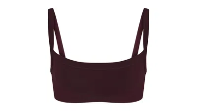 Pre-owned Nike X Skims Women's Vintage Seamless Cami Bra In Currant In Purple
