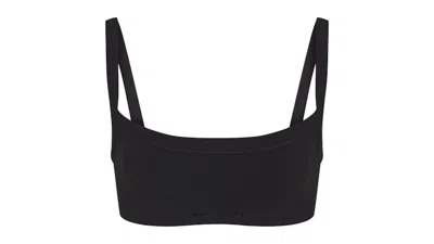 Pre-owned Nike X Skims Women's Vintage Seamless Cami Bra In Obsidian In Black