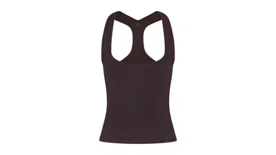 Pre-owned Nike X Skims Women's Vintage Seamless Racer Back Tank In Phoenix In Red