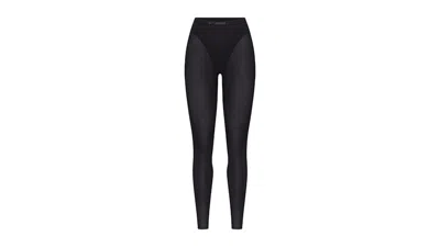 Pre-owned Nike X Skims Women's Weightless Layers Vline 26" Legging In Obsidian In Black
