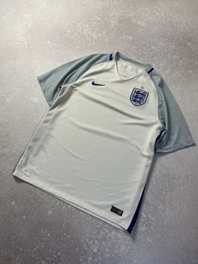 Pre-owned Nike X Soccer Jersey Blokecore Nike England 2016 Home Football Shirt Y2k Hype L In White