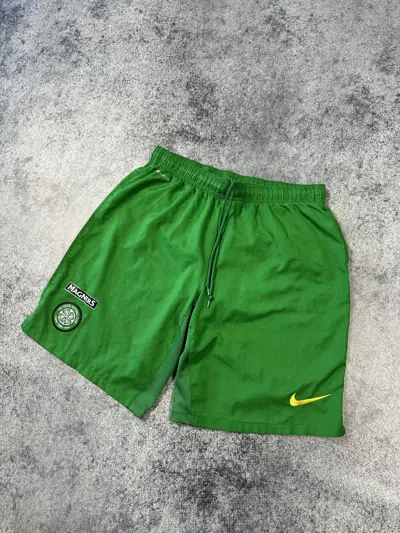 Pre-owned Nike X Soccer Jersey Vintage Nike Cletic Shorts Soccer Streetwear Casual Vtg In Green