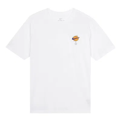 Nike X Space Jam Crossover Large Sports Round Neck Short Sleeve White