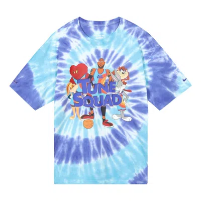 Nike X Space Jam Tie Dye Sports Tee 'light Blue Purple'