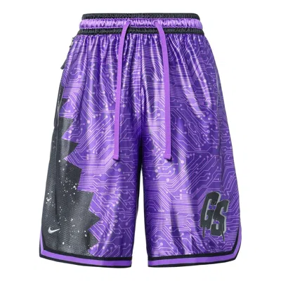Nike X Space Jam:a New Legacy Lebron Basketball Shorts 'purple' In Blue