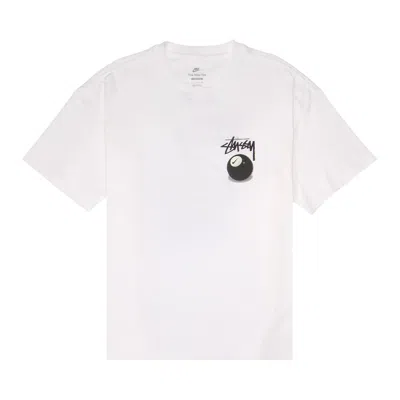 Pre-owned Nike X Stussy 8 Ball T-shirt (asia Sizing) 'white'
