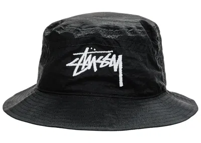 Pre-owned Nike X Stussy Bucket Hat In Black