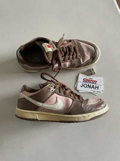 Pre-owned Nike X Stussy Cherry Dunk Low Sb's Shoes In Brown