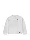 Nike 로고 태그 크루 넥 스웨터 In White