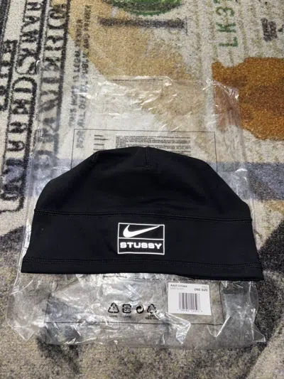 Pre-owned Nike X Stussy Nike 3m Reflective Skullcap Beanie In Black