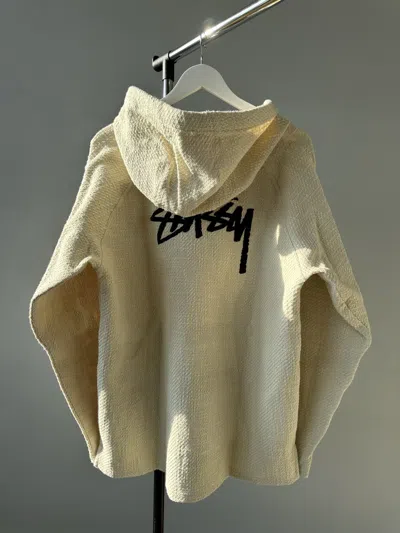 Pre-owned Nike X Stussy Nwt  Nrg Pullover Hoodie Natural Ss22 Fossil In Sand