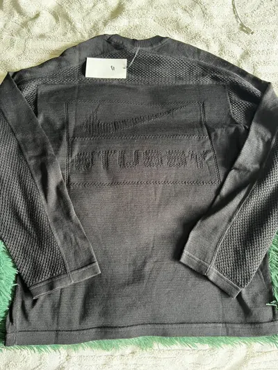 Pre-owned Nike X Stussy Stüssy X Nike Long Sleeve Knit Jersey Black Size Small