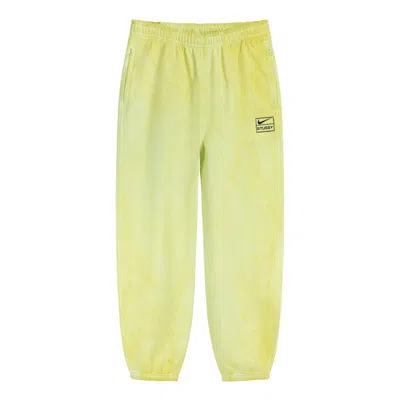 Nike X Stussy Sweatpants 'green' In Yellow