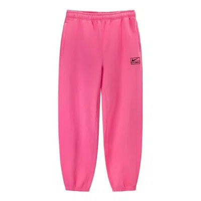 Nike X Stussy Sweatpants 'pink Black'
