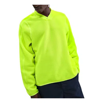 Nike X Stussy Thermal Pullover Sweatshirt 'neon' In Green