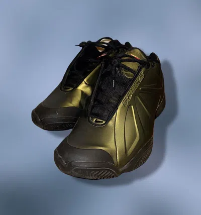 Pre-owned Nike X Supreme Courtposite Shoes In Green