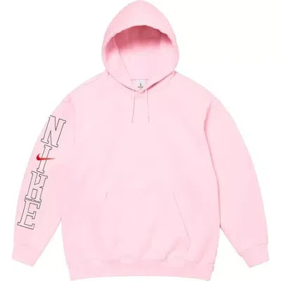 Pre-owned Nike X Supreme Hoodie Pink Ss24 Size Large Ready To Ship