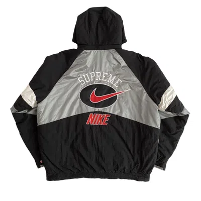 Pre-owned Nike X Supreme Nike Hooded Sport Jacket In Silver