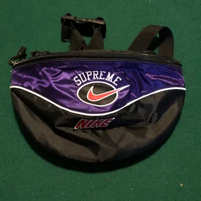 Pre-owned Nike X Supreme Nike Purple Shoulder Bag Ss19