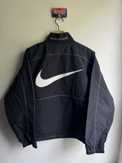 Pre-owned Nike X Supreme Nike Ripstop Pullover Jacket Black